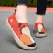 New Spring Women, Old Beijing Cloth Trendy Paintings, Casual Shoes, Polyurethane Soft Soled One Step Shoes For Women_vogvips.com