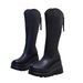 New Oversized V-neck Slim For Women, High Top With Thick Sole 8cm~10cm, Knight Boots_vogvips.com
