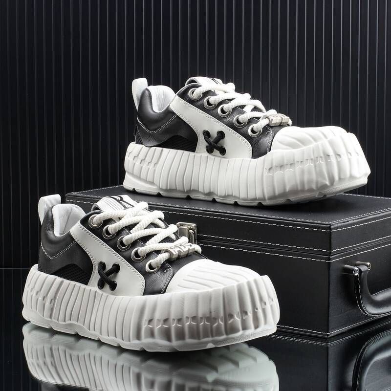 European Style Thick-soled Dad Popular Shoes, 2026 New Trendy Versatile Men's Height-increasing Casual Shoes_vogvips.com