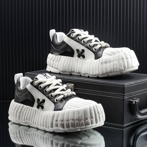 European Style Thick-soled Dad Popular Shoes, 2026 New Trendy Versatile Men's Height-increasing Casual Shoes_vogvips.com