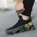 New Casual Sports Shoes Korean Version Trend Sneakers Fashion Flying Weaving Blade Sole Trainning Hikers Runners Gold_vogvips.com