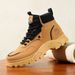 European Warm Series Martin Autumn New High-top Work Men's Korean Style Versatile Thick-soled Short Boots Trendy Camouflage Shoes_vogvips.com