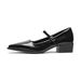 Women's Lambskin Retro Mary Jane Shoes Pointed Toe Soft Leather Single Strap Low Mouth Chunky Heel High Heels Commuting Footwear_vogvips.com