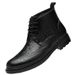 Martin Boots Men's Short Boots High Top Leather Shoes Men's Medium Top Chelsea Boots Men's Boots_vogvips.com
