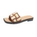 Fashion Slippers For Women Summer Outdoor Non Slip Beach Shoes New Style Flat Bottom Casual Sandals For Women_vogvips.com