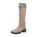 Two-Way Wear Suede Over-the-Knee For Women 2025 Autumn New Fashion Pleated Slouch Melad High Boots_vogvips.com