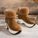 Women's Snow 2023 Winter New Korean Style With Lining For Warmth And Height Increase Trendy Fleece Short Boots_vogvips.com