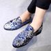 Men's embroidered foot shoes Retro fashion all match casual shoes_vogvips.com