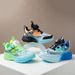 Children's 2026 Spring New Model Rotating Buckle Mesh Sneakers Boys' Sports Lightweight Running Shoes Trendy_vogvips.com