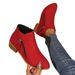 Large Size 24 Winter New Round-toe European And American Fashion Retro Side-zipper Chunky Heel Short Boots For Women In_vogvips.com
