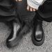 Martin Boots Men's Thick-soled Heightening Short Boots Chelsea Boots Tooling Leather Boots_vogvips.com