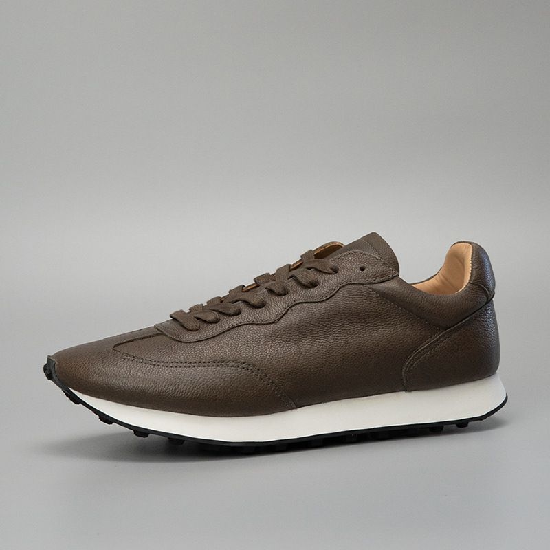 Mr. Brown Autumn Top Layer Cowhide Men's Thick Sole Agan Genuine Leather Versatile Sports Casual Shoes_vogvips.com