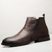 European Warm Series Trendy New Genuine Martin Men's High-top Leather Winter Plush Warm Short Boots_vogvips.com