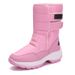 Plus Women's 2025 Winter Outdoor Leather And Fur Integrated Snow Boots 41 Cotton Shoes Women Size 42_vogvips.com