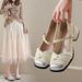Fairy Style Single Shoes Female Super Fire Versatile Temperament Thick Heel With Skirt One Word With Single Shoes_vogvips.com