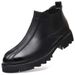 European Warm Series Men's Martin Boots Autumn Winter 2025 New Heel Warm Casual Brogue Height Increasing 86 High Top Leather Shoes_vogvips.com