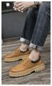 Retro Style Men's Tooling Shoes Low-top Wear-resistant Thick-soled Casual Leather Shoes Four Single Shoes_vogvips.com