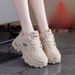 Women's Height-increasing 2025 Winter Plush Dad Korean Version Versatile Thick-soled Warm Cotton Shoes 610_vogvips.com