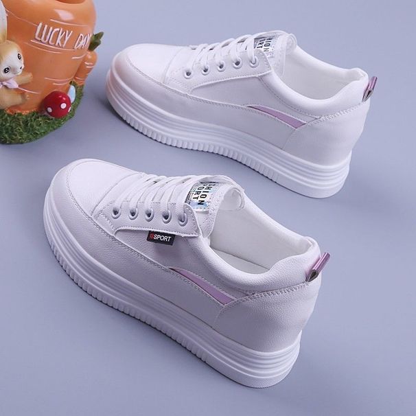 New Spring, Summer, Autumn, Four Seasons Dad Swinging Korean Edition Interior Height Increasing White Breathable Sports_vogvips.com
