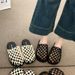 Women's Exquisite Fishnet Woven Openwork Perforated Closed Toe Slippers Summer Wear High-End Sandals_vogvips.com