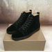 CL Men's High Top Red Sole Shoes Sea Cucumber Starry Rivet Genuine Leather Breathable Casual Trendy Sneakers European_vogvips.com