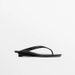Korean Style Minimalist Women's Leather Flip Flops Outdoor Wear Beach Sandals Small Wedge Heel 2026 New Style_vogvips.com