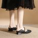 Square Toe Chunky Mary Jane 2025 Spring New Soft Leather Retro French Style Shallow Mouth Low Heel 3cm Single Shoes For_vogvips.com