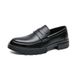 Large Size Low-top Fashion Casual Leather British Style Men's Thick-soled Slip-on Lazy Business Shoes 2886_vogvips.com