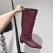2025 Autumn Winter New Knight Woven Fashion Versatile Women's British Style Over-the-Knee High Slim Boots_vogvips.com