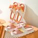 Butterfly Knot Sweet Women's Home Wooden Floor Home Linen Four Seasons Open Toe Linen Slippers Cotton Linen_vogvips.com