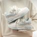 Versatile Thick-Soled Casual Star Sneakers Spring Summer New Breathable Mesh Sports Low-Top White Shoes For Women_vogvips.com