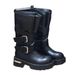 Paris Old Leather Venom Martin Boots 2025 Autumn New Belt Buckle Thick Heel Locomotive Boots Slim Mid Boots_vogvips.com