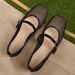 za Foreign Trade Cross-border In-stock Flat Summer Mesh 2025 New Hollow Mary Jane Shoes_vogvips.com