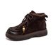 Women's 2025 Autumn Winter New Thick Sole First Layer Soft Cowhide Single Full Genuine Leather Ankle Boots_vogvips.com