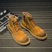 European Warm Series Spring Martin Genuine Leather Work Military Korean Style Short Desert Boots High-top Casual Men's Shoes_vogvips.com