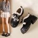 Loafers Platform-soled Plush Single Shoes Women's Fluffy Shoes Thick-heeled Cotton Shoes_vogvips.com
