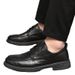 2026 Men's Leather Versatile Retro Casual Korean Style Trendy Work Business Non-Slip Height-Increasing Black Shoes_vogvips.com