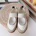 New Top Version Miu Brand Velcro Mary Jane Women Casual Ballet Cookie Shoes_vogvips.com