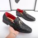 Men's breathable shoes bright leather casual fashion loafers_vogvips.com