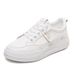 Women's White 2026 Spring New Model, Soft-soled, Comfortable The Feet, Versatile For Students, Thick-soled Shoes, Sports_vogvips.com