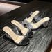 Transparent Crystal Thick Heel Drag Waterproof Platform High Heels Car Model Women's Sandals Nightclub Catwalk Pole Dance Shoes Women's Drag_vogvips.com