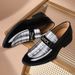 New Large Size Patent Leather Glossy Casual European And American Style Hair Stylist Pointed Toe Men's Trendy Business_vogvips.com