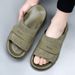 Top-layer Cowhide Slippers Men, Summer Outdoor Wear, Non-slip And Wear-resistant, High-end Trendy Comfortable Sandals_vogvips.com