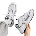 Men's Breathable Mesh Running Shoes- Lightweight Casual Sneakers With Anti-Odor Technology, Round Toe Design, Low-Top Sports Shoes For Youth_vogvips.com