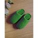 Simple Plain Ice Bar Hook Knitted Yarn Handmade Autumn And Winter Men's And Women's Slippers For Confinement, Anti Slip And Wear-resistant_vogvips.com