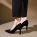 Large Size For Women 2024 New Model Suede Fine Heel Pointed Shallow Mouth Single Shoe Fashionable And Sexy High Heels_vogvips.com