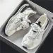 Men's Running New Mesh Breathable Chunky Shoes Fashionable Comfortable Casual Style Sports Thick Sole Trendy Green Free_vogvips.com