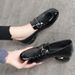 Patent Leather Loafers Low Heel Small Leather Shoes Women's Soft Sole Soft Surface Flat Sole Shoes Women's Shoes_vogvips.com