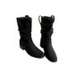Fashion Denim For Women 2025 Autumn Winter New Thick Heel Heightening Short Stacked Martin Knight Mid-Calf Boots_vogvips.com