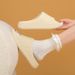 Summer New 3D Textured Indoor EVA One-word Drag Couple Thick-soled Slippers Light And Non-slip_vogvips.com